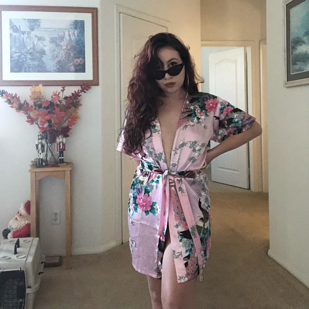 Pink robe